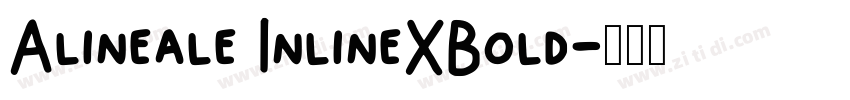 Alineale InlineXBold字体转换 Alineale InlineXBold字体转换
